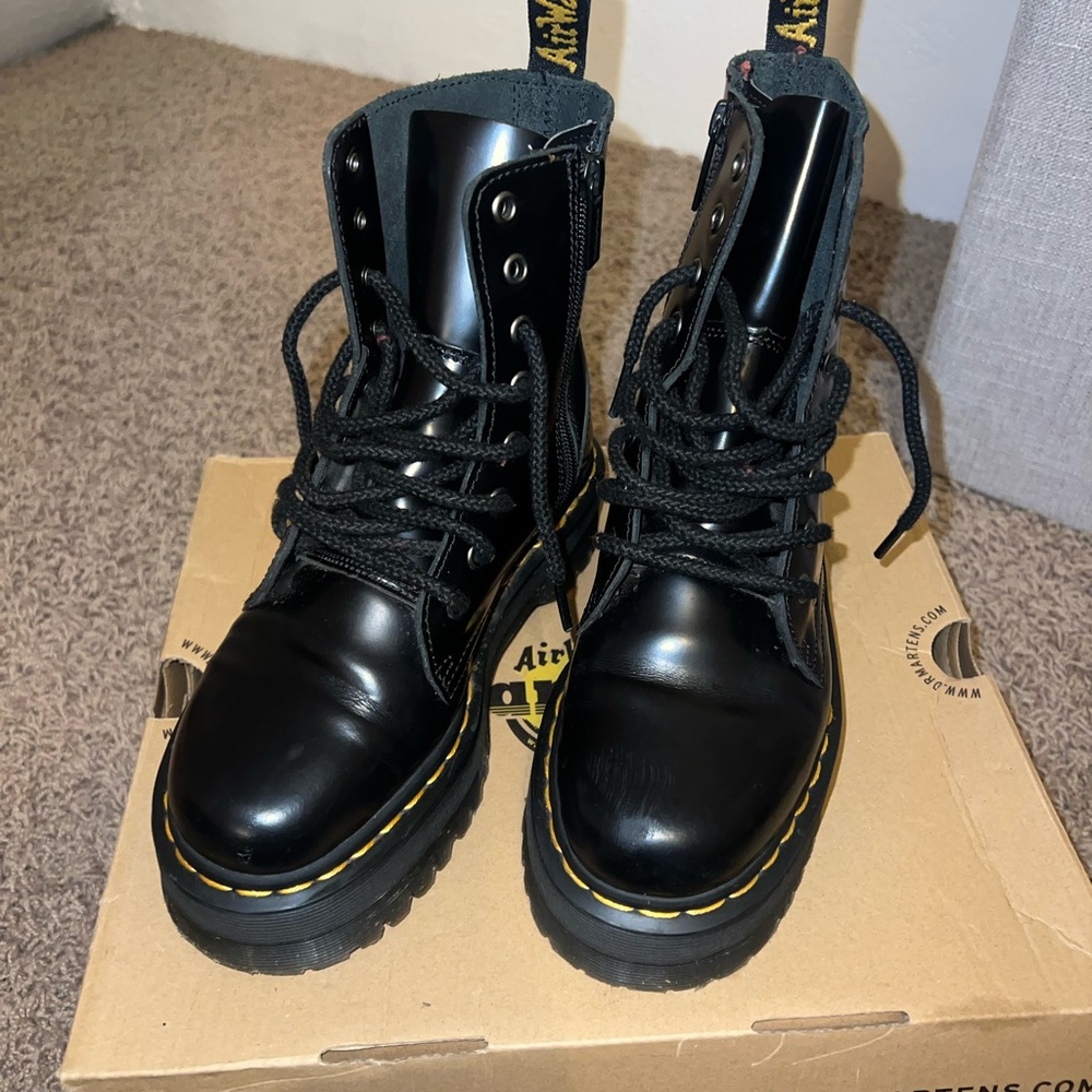 Dr. Martens Black Leather Boots